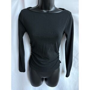 Dylan Ryan Cotton Black Basic Long Sleeve Shirt Size S Essential Closet Staple